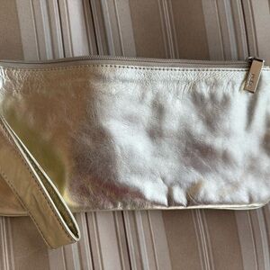 HOBO Metallic Gold Wristlet